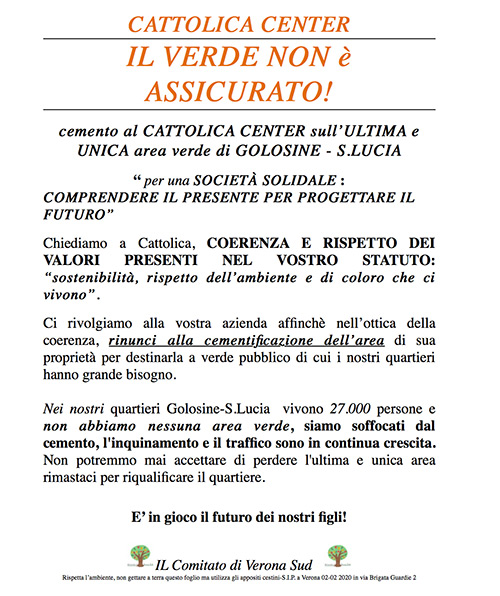 Cattolica Center: il verde non è assicurato!