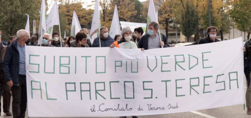 La nostra manifestazione per l’allargamento di Parco Santa Teresa